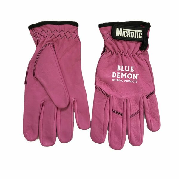 Blue Demon Micro-TIG welding glove, light duty, size L, PINK BDWG-MICROTIG-PINK-L